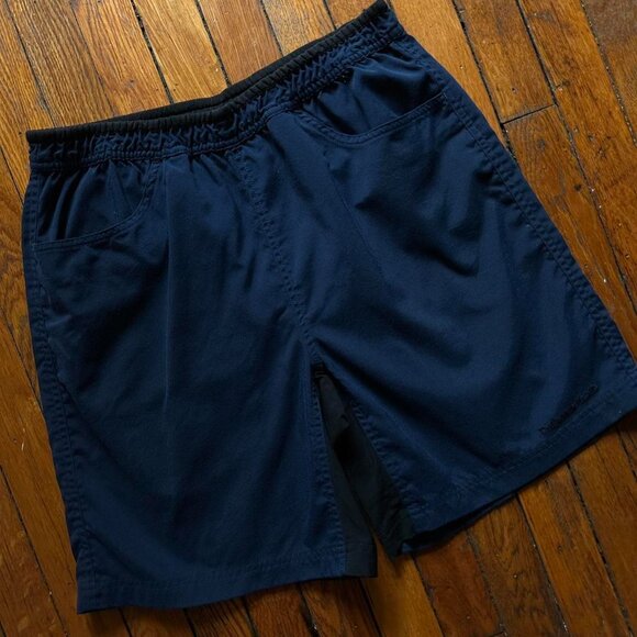 The North Face Hiking Sweat Shorts Men Size Medium Navy Blue Black Outdoor. - Picture 2 of 7